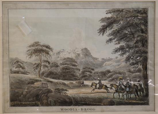 Attributed to Sir Alexander Allen Bt (1764-1820) Woodia-Droog both unframed